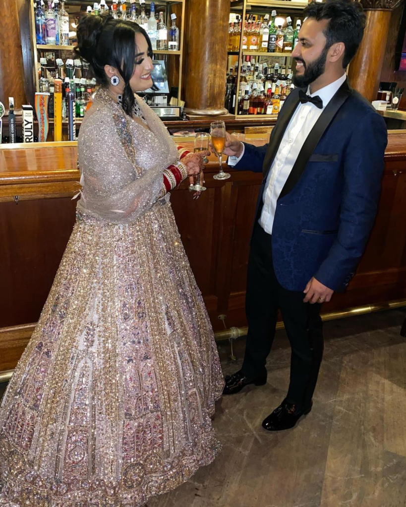 Couple having reception at McGillin’s Olde Ale House.